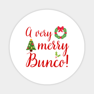 Bunco Christmas Gift A Very Merry Bunco Magnet